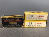 Three boxes of vintage 38 Auto - Peters and Western