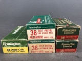 Five boxes of Remington 38 Auto - 130 grain FMJ