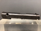 Bullet damaged Colt 1911 slide and barrel