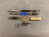 Group of small pocket knives