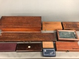 Large collection of gun boxes