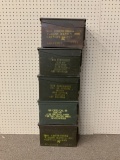 5 .50 cal size ammo cans
