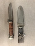 WW2 U.S.N. Mk1 utility knife with sheath.