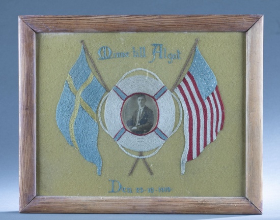 WW1 U.S. wool work "Woolie" panel