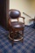 Woodbridge Leather Swivel Bar Stool