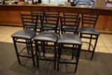 Black Metal Bar Stools