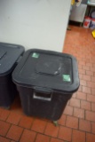 Plastic Flour Bin on Casters