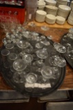 Lot of assorted glasses and tray
