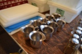 Lot of stainless steel creamer cups