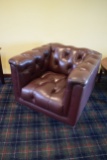 Woodbridge Leather Swivel Chair