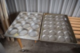 Lot of English Muffin Bakers Pan and Large Muffin Pan