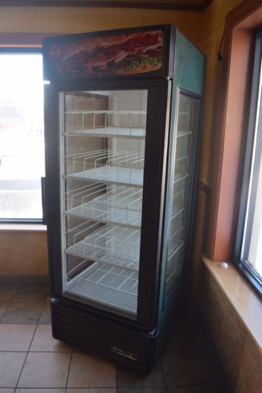 True Glass Door Display Refrigerator