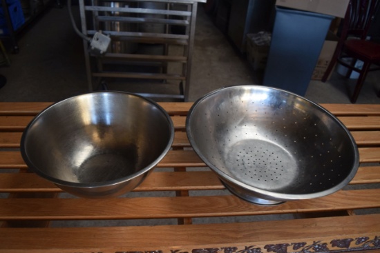 Stainless Steel Strainer and Bowl