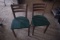 Lot of 2 Metal Chairs