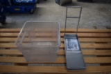 12 Quart Container and Metal Display Stand