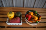 Lot of Vegetable Display Pieces