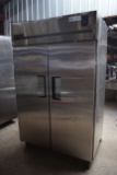 True Stainless Steel 2-Door Freezer