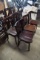lot of 6 wooden dining chairs