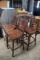 lot of 4 wooden bar stools