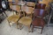 lot of 8 dining chairs