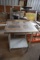 stainless steel table / galvanized base