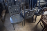 lot of 7 wood chairs