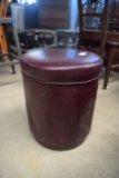 leather hassock