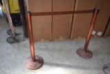 lot of 2 beltrac retractable belt line dividers