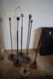 lot of 6 floor lights