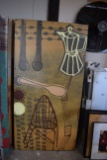 lot of 2 wood picture