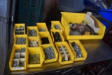 lot of mixed hardware with bins