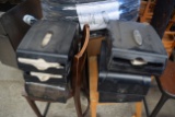 lot of 6 black paper towel dispensers