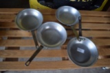 lot of 4- 8in thunder group saucepans