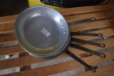 lot of 5- 10in thunder group saucepans