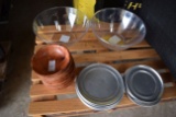 lot of misc. bowls, trays