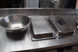 lot of 2 full size hotel pan covers/1- 15inx7in mixing bowl