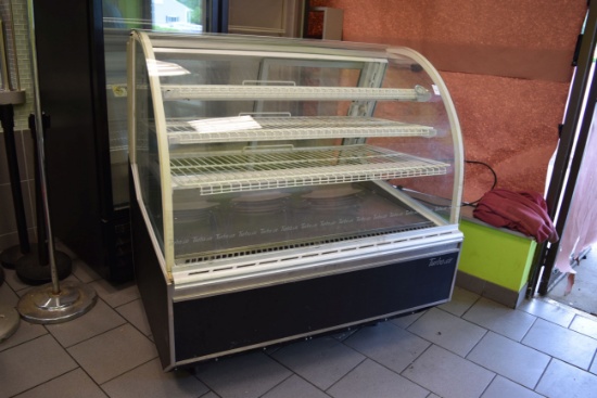 Turbo Air refrigerated curved glass display case