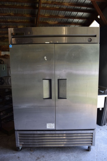 True Stainless Steel 2-Door Freezer