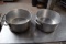 Lot of (2) Aluminum Pots