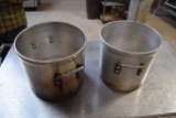 Lot of (2) Aluminum Pots