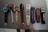 Lot of 8 beer tap handles