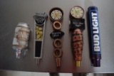 Lot of 5 beer tap handles