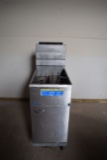 Pitco 40 lbs Gas Deep Fryer on casters