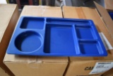 Lot of 96 NEW Cambro Navy Blue 6 Compartment Trays