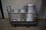 Stainless Steel Counter Top 3 Bay Steam Table