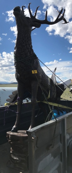 Bronze Elk Statue