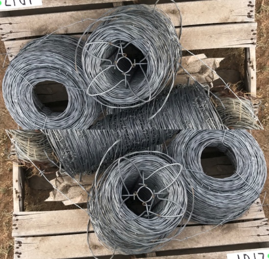 (8) ROLLS BARBED WIRE