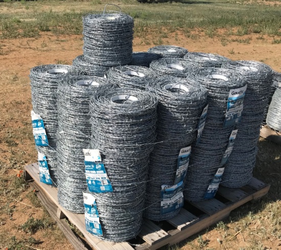 (37) BARBED WIRE ROLLS