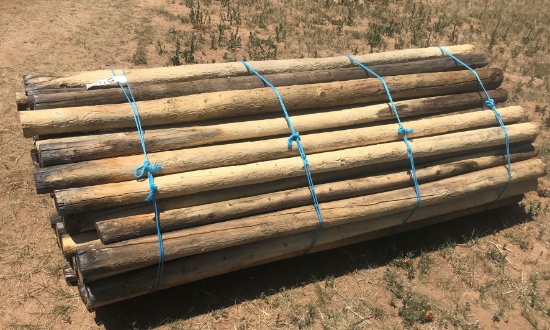 BUNDLE OF WOODEN POSTS