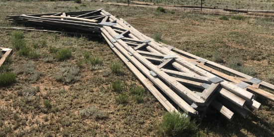 (11) 12'8" PEAK - 14'10" PORCH TRUSSES